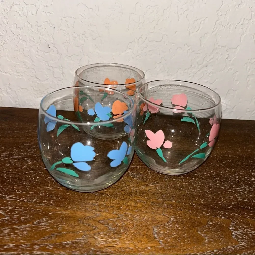 Libbey Florette Old Fashion Glasses Set of 3